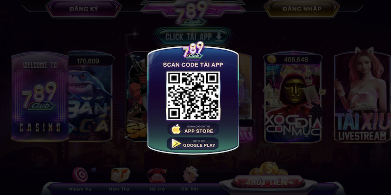 qrcode tải app 789club