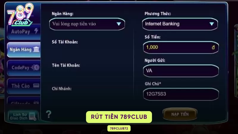 Cách Rút Tiền 789Club – Quy Trình 5 Bước, Điều Kiện & Xử Lý Lỗi