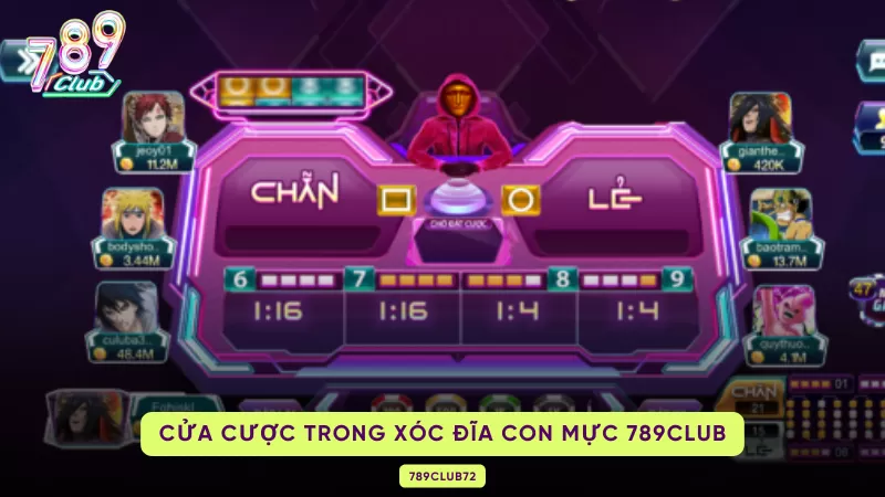 Xóc Đĩa Con Mực 789Club – Luật Chơi, Jackpot Tích Lũy & Cược Đôi/Ba 2 cửa cược trong xóc đĩa con mực